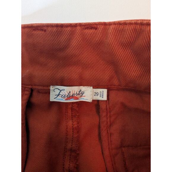 Faherty Uma High Waisted Cropped Pants in Ginger Spice Size 29 - Picture 12 of 16